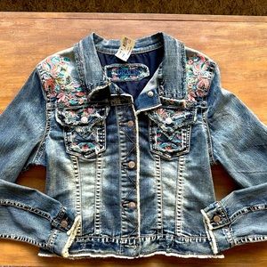 Grace Embroidered Denim Jacket
